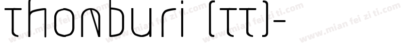 Thonburi (TT)字体转换